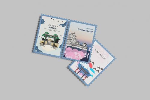 Postage Stamp Mockup