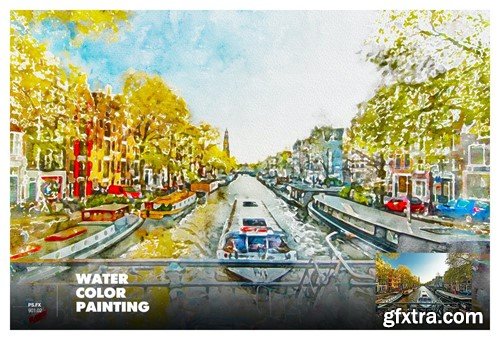 Watercolor Painting Photoshop Action RMY5ESH