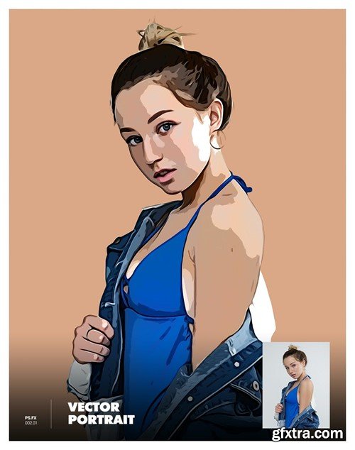 Vector Portrait Photoshop Action TRZDARY Vector Portrait Photoshop Action TRZDARY