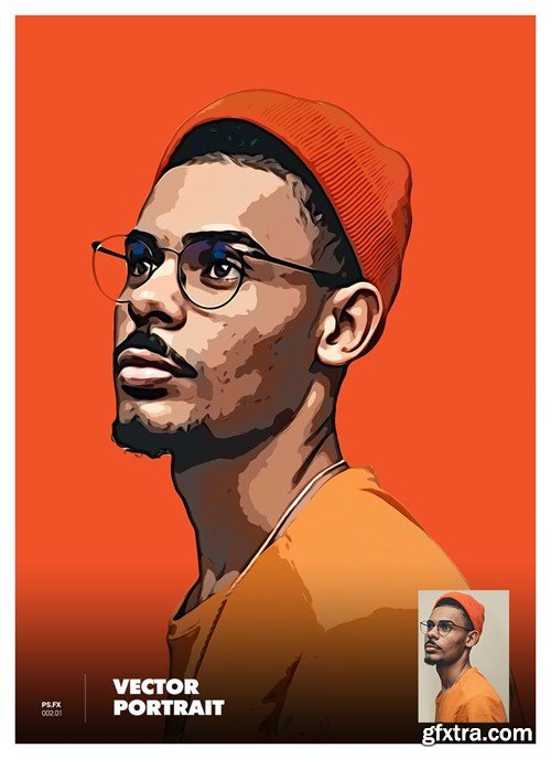 Vector Portrait Photoshop Action TRZDARY Vector Portrait Photoshop Action TRZDARY