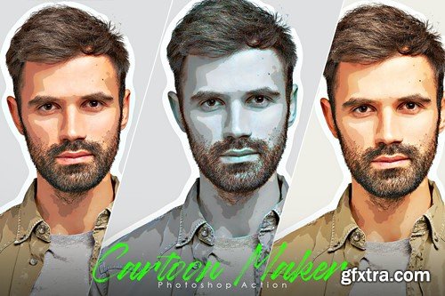 Cartoon Maker - Photoshop Action RHLKMBM Cartoon Maker - Photoshop Action RHLKMBM