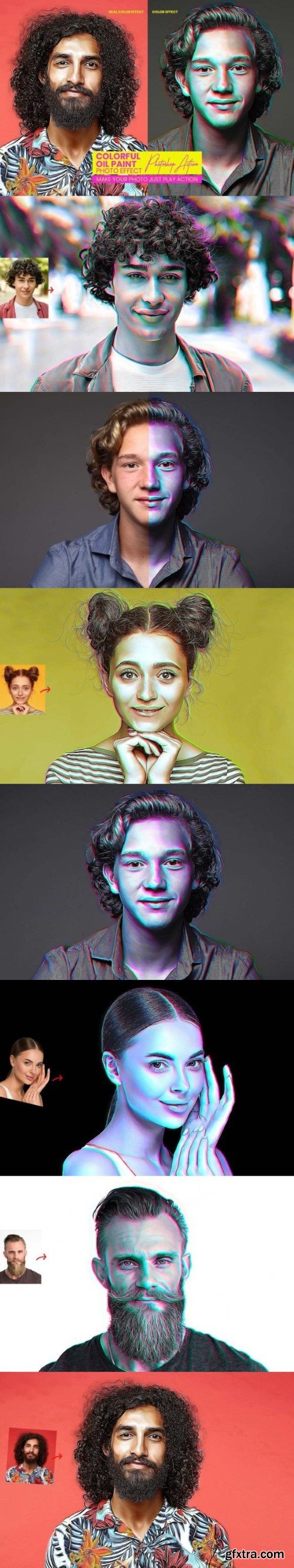 Colorful Oil Paint Photoshop Action