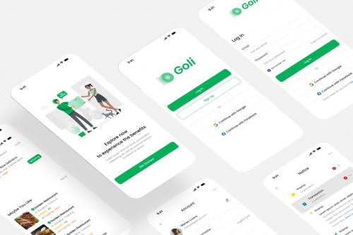 Goli - Food Delivery App UI Kit