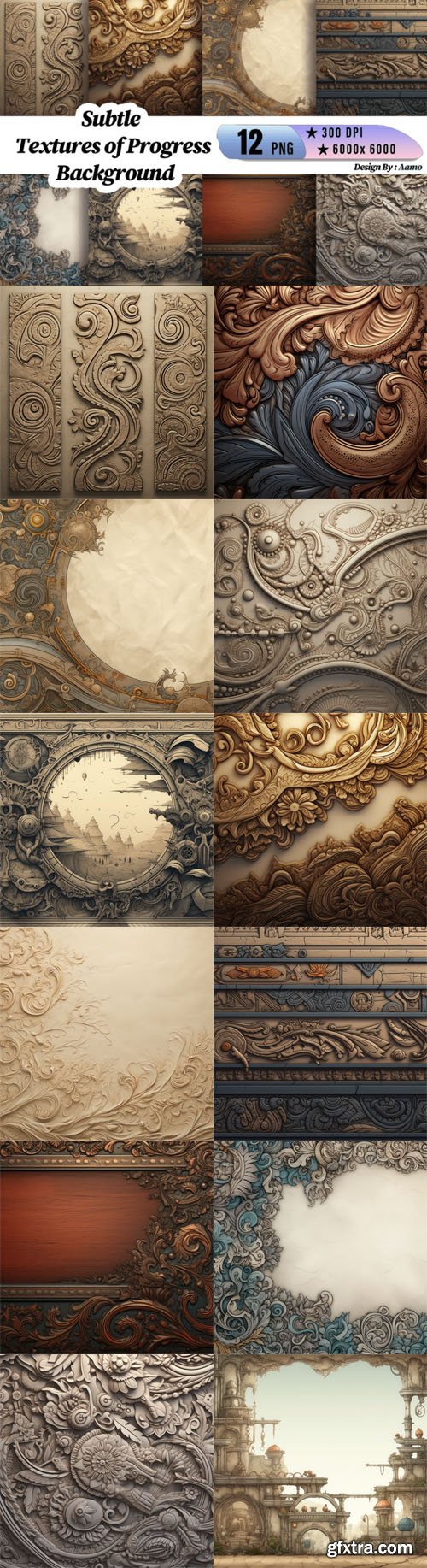 12 Subtle Textures of Progress Backgrounds Pack