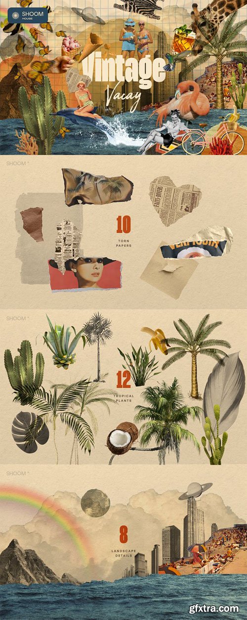 Vintage Vacay - Collage Creator Kit