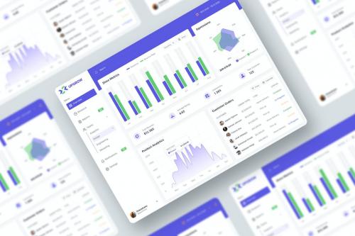 Store Management Dashboard UI Kit Figma