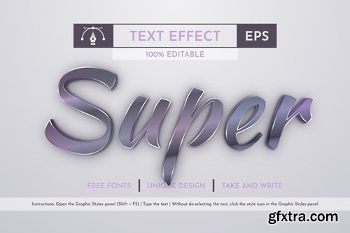 Metal - Editable Text Effect, Font Style 9CJR6QY Metal - Editable Text Effect, Font Style 9CJR6QY