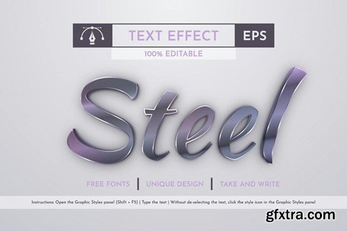 Metal - Editable Text Effect, Font Style 9CJR6QY Metal - Editable Text Effect, Font Style 9CJR6QY