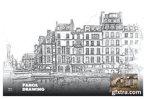 Pencil Drawing Photoshop Action 5SLC7AW Pencil Drawing Photoshop Action 5SLC7AW