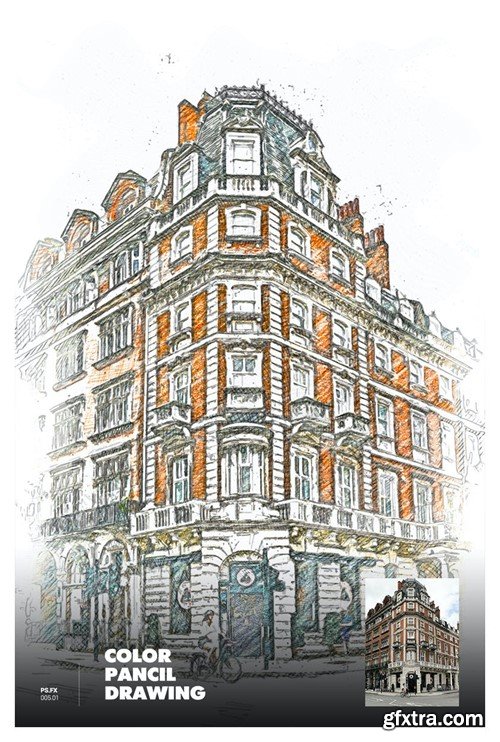 Color Pancil Drawing Photoshop Action LRHMNLM Color Pancil Drawing Photoshop Action LRHMNLM