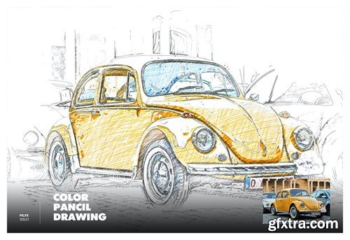 Color Pancil Drawing Photoshop Action LRHMNLM Color Pancil Drawing Photoshop Action LRHMNLM