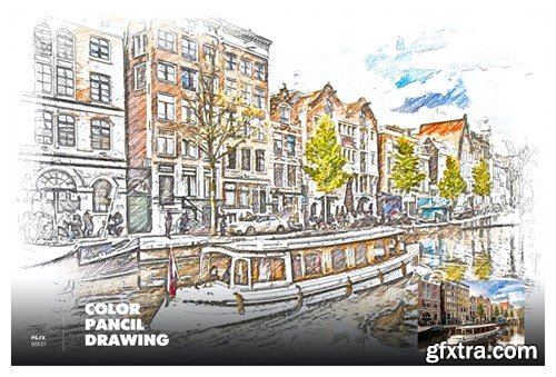 Color Pancil Drawing Photoshop Action LRHMNLM Color Pancil Drawing Photoshop Action LRHMNLM