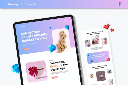 Dating App Website Design