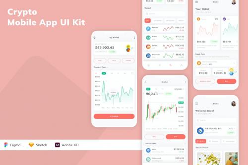 Crypto Mobile App UI Kit