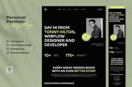 Personal Portfolio Landing Page - Tonny