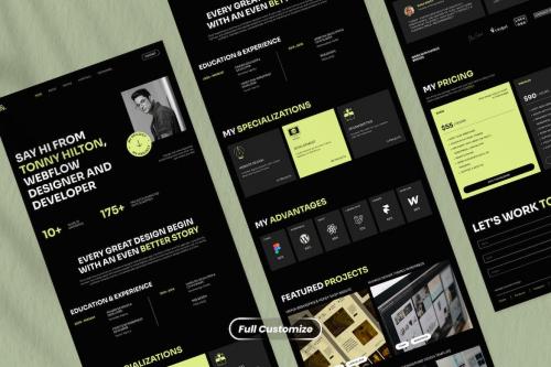 Personal Portfolio Landing Page - Tonny