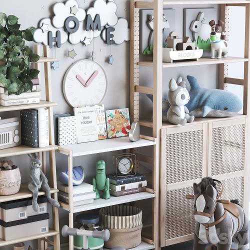 Furniture and toys for nursery