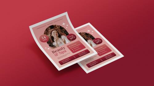 Boho Pink Beauty & Spa Flyer Set | 003