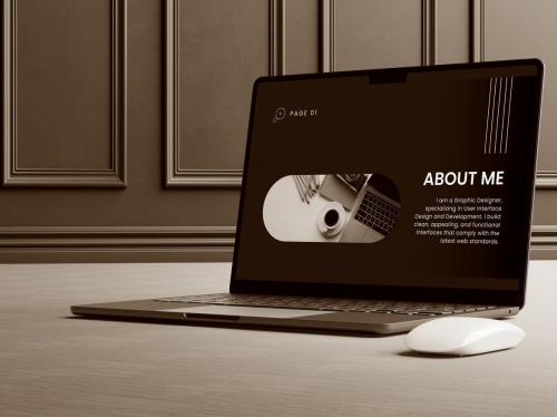 Laptop Screen Mock-Up Laptop Screen Mock-Up