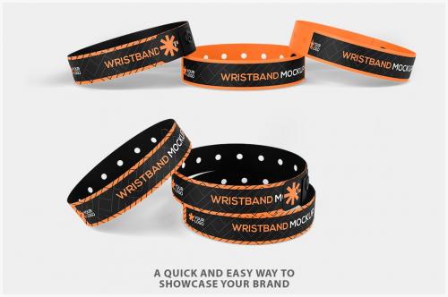 Adjustable Wristband Mockup