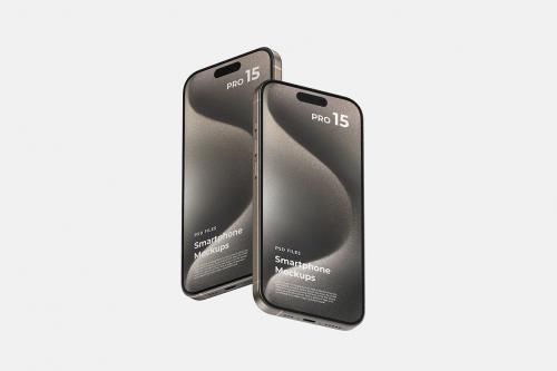 iPhone 15 Pro - App Presentation Mockup