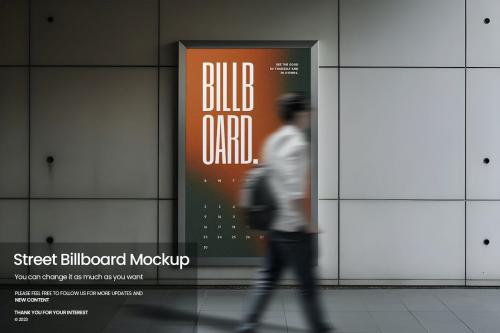Street Billboard Mockup