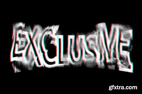 Bad Print Displacement Text Effect F5R93JK Bad Print Displacement Text Effect F5R93JK