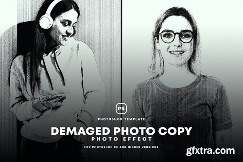 Demaged Photo Copy Effect T3V7LUE Demaged Photo Copy Effect T3V7LUE