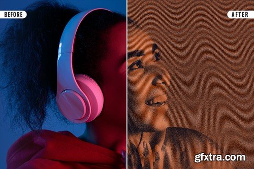 Duotone Engraved Photo Effect T2FK3HP Duotone Engraved Photo Effect T2FK3HP