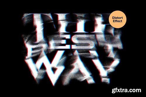 Displacement Text Effect GJLUZRC Displacement Text Effect GJLUZRC