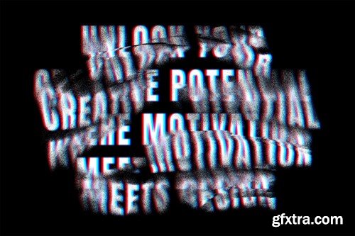 Displacement Text Effect GJLUZRC Displacement Text Effect GJLUZRC