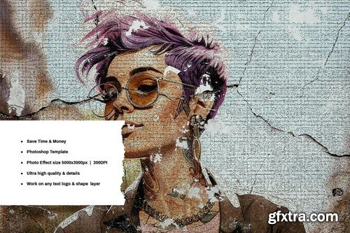 Old Wall Photo Effect Q97YY7U Old Wall Photo Effect Q97YY7U