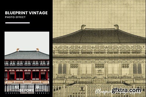 Blueprint Vintage Photo Effect 8JH7DGC Blueprint Vintage Photo Effect 8JH7DGC