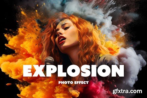 Cinematic Explosion Photo Effect W8FXT7W Cinematic Explosion Photo Effect W8FXT7W