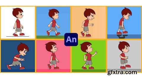 Learn to Animate Human Attitude Walks in Adobe Animate