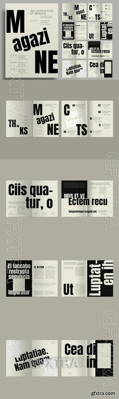 Simple Magazine Layout P9FXUCJ