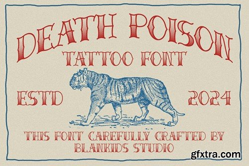 Death Poison - Tattoo Font VH2N565