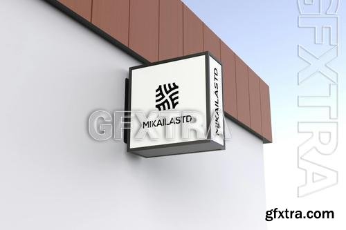 Square Signage Mockup LHTQXL5 Square Signage Mockup LHTQXL5