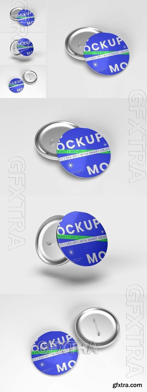 Round Button Badge Pin Mockup XBP29JK Round Button Badge Pin Mockup XBP29JK