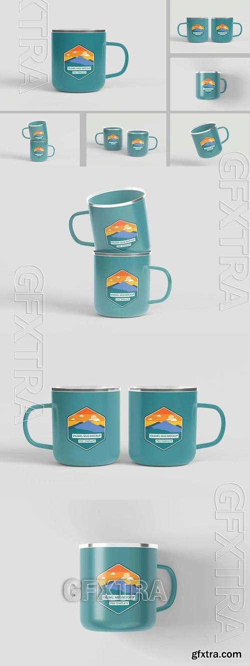 Enamel Mug Mock Up MMSS7XQ Enamel Mug Mock Up MMSS7XQ