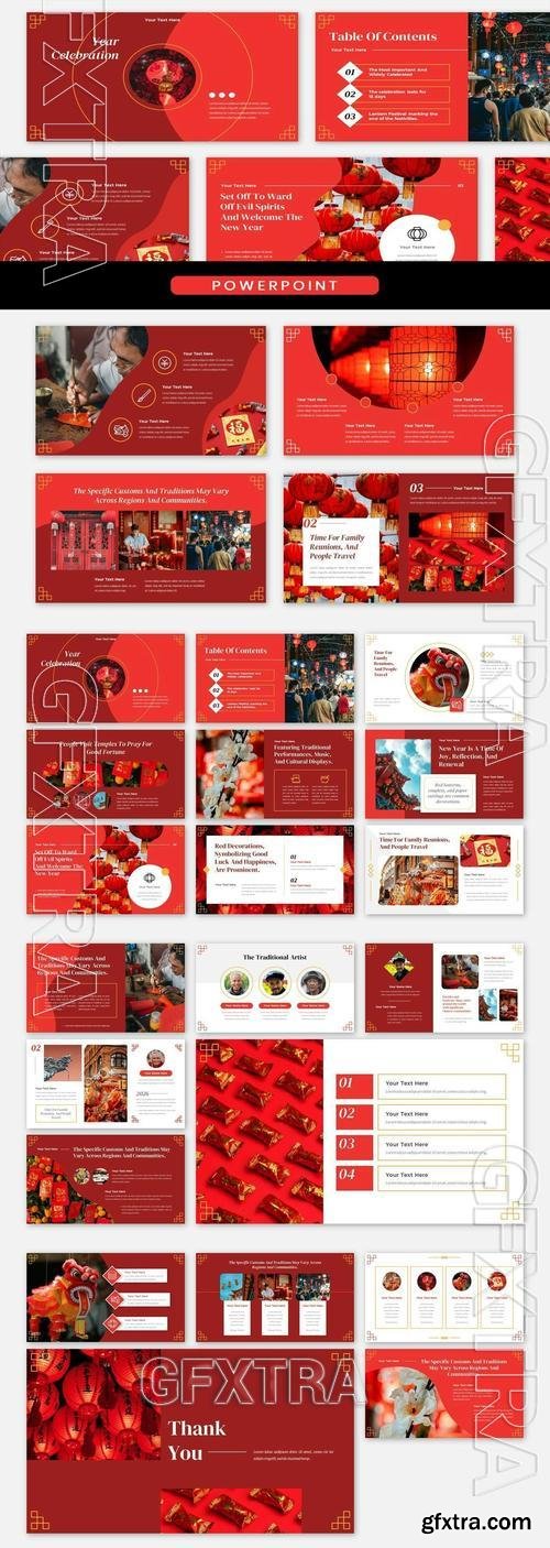 New Year Celebration Festival Powerpoint BXD3N58