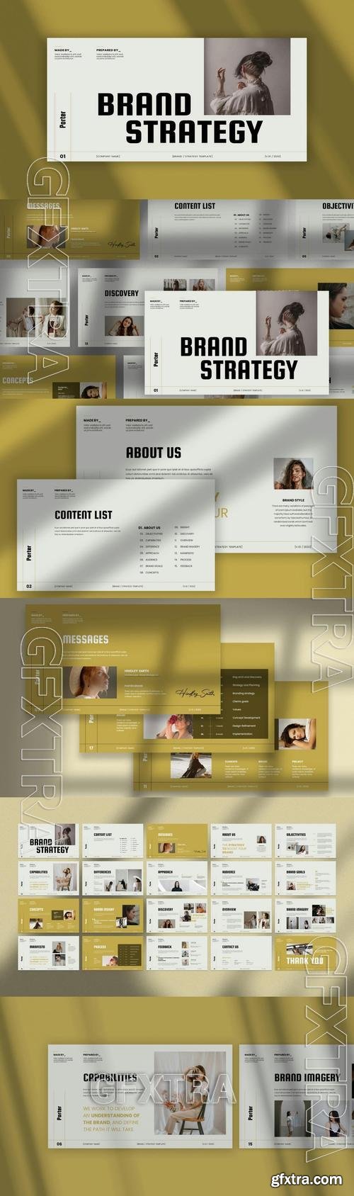 Porter - Brand Strategy Powerpoint Template SX5JWYU