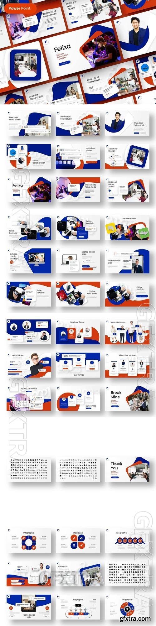 Felixa - Business PowerPoint Template T77B52Y Felixa - Business PowerPoint Template T77B52Y