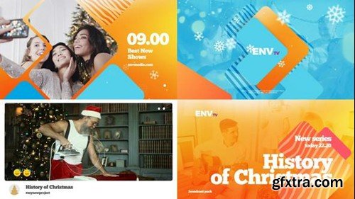 Videohive Merry Christmas Broadcast Pack 29465255