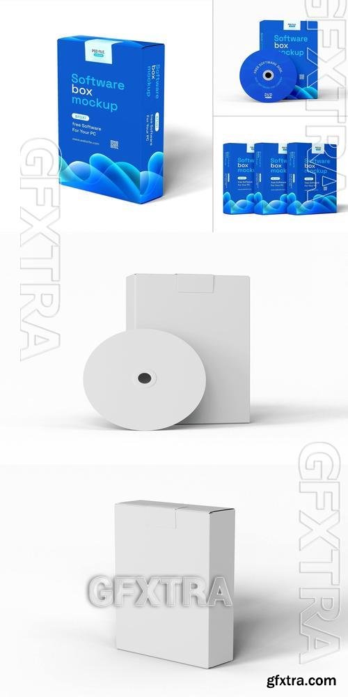 Software Box with Compact Disk Mockup Set YVUFGZG Software Box with Compact Disk Mockup Set YVUFGZG
