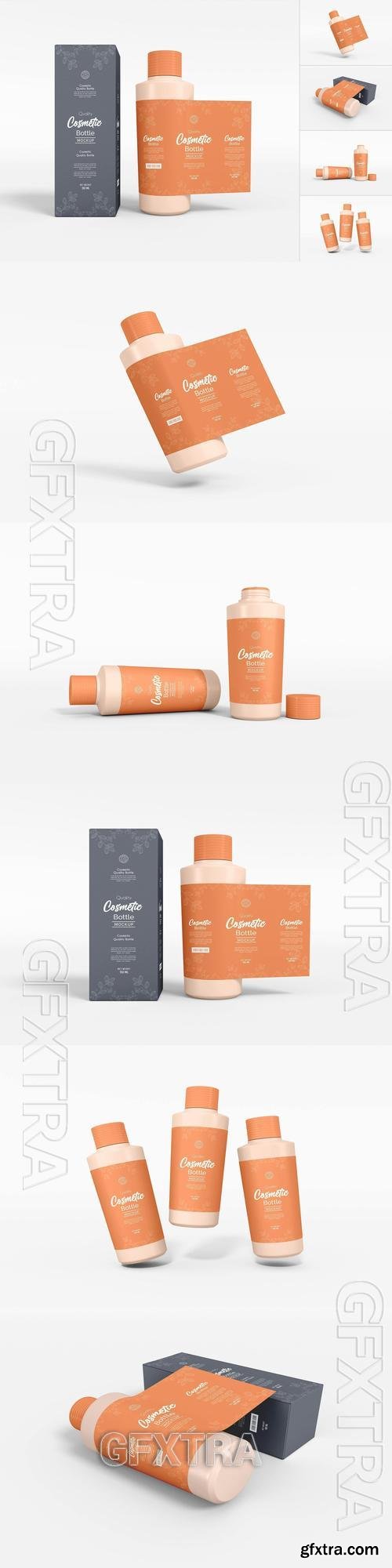 Cosmetic Bottle Branding Mockup Set NQVXSEW Cosmetic Bottle Branding Mockup Set NQVXSEW