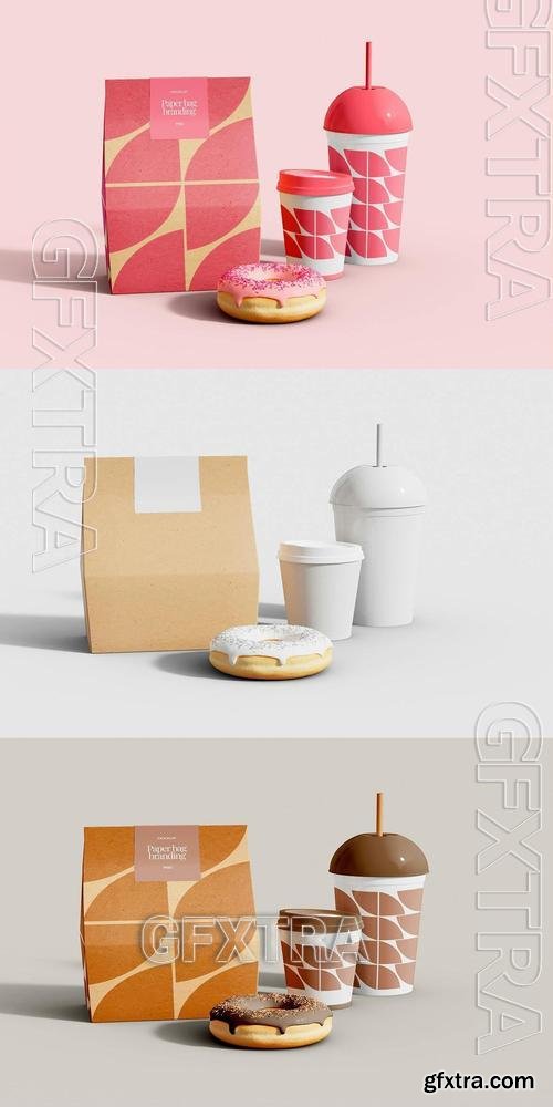 Delivery Paper Bags Mockup HBCFRG9 Delivery Paper Bags Mockup HBCFRG9