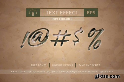 Military - Editable Text Effect, Font Style UAMLZT2