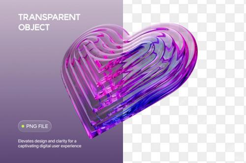 3D Abstract Heart Objects