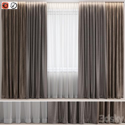 Curtains set 04 vray | corona